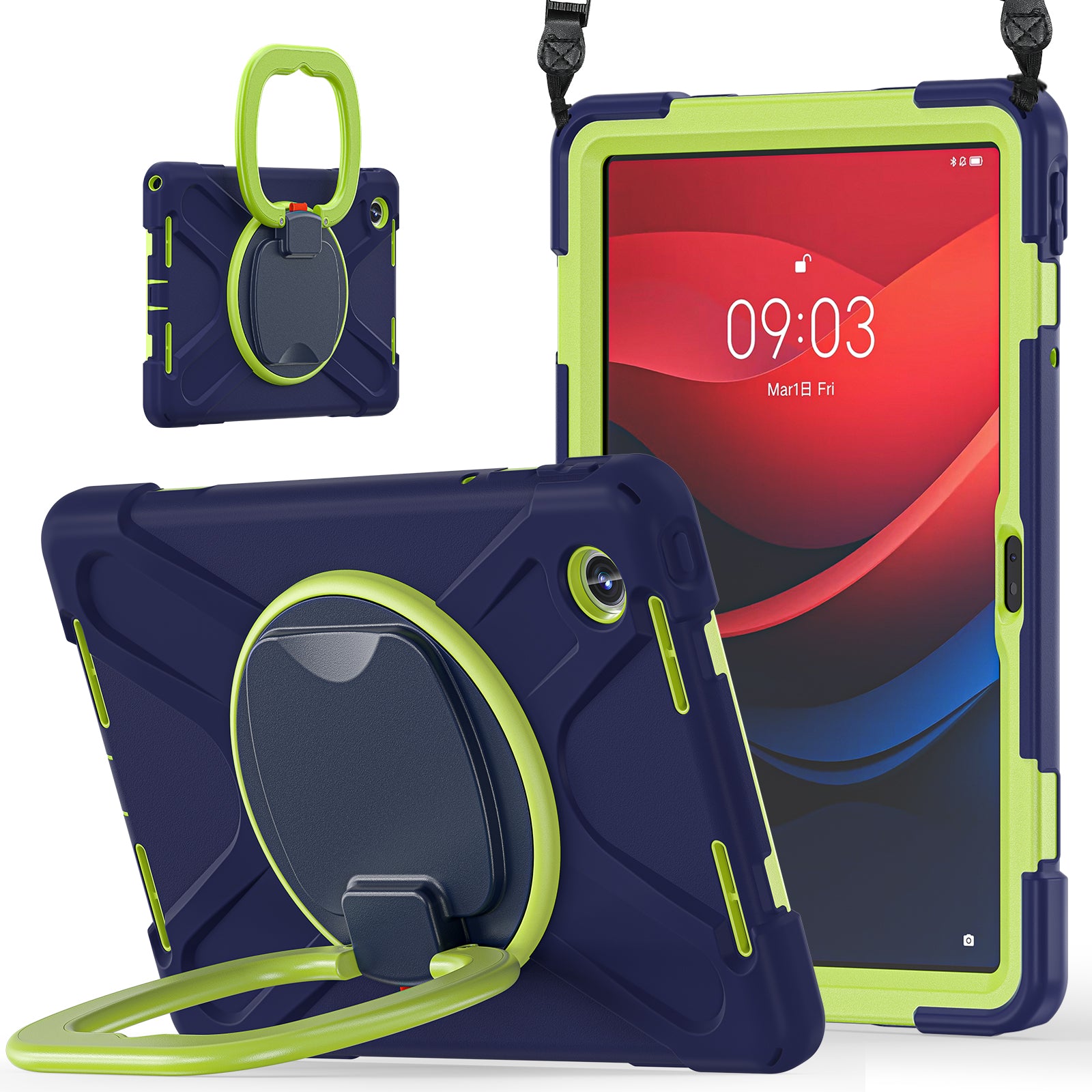 For Lenovo Tab M11 / Xiaoxin Pad 11 2024 TB-330FU 331FC Kickstand Case Tablet Cover with Shoulder Strap For Lenovo Tab M11 / Xiaoxin Pad 11 2024 TB-330FU 331FC Kickstand Case Tablet Cover with Shoulder Strap
